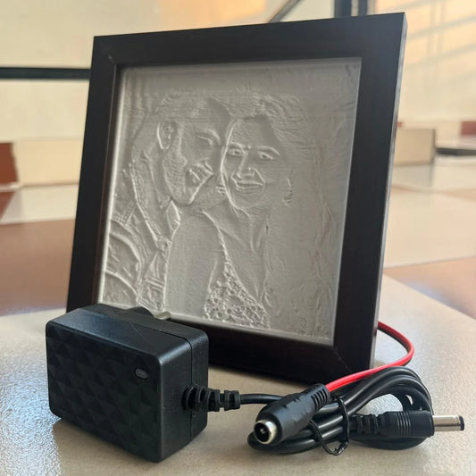 Custom 3D Photo Frame – Your Favorite Memory, 3D Printed & Glowing 💡✨With Adaptor