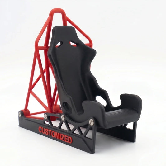 HM3 Design Personalized 3D Printed Sim Racing Mobile Stand | Custom Name Desk Decor